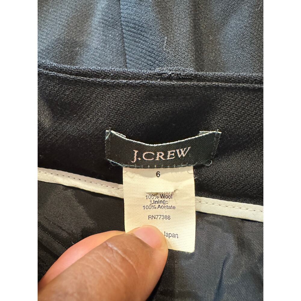 J.Crew Black Wool Pencil Skirt Women’s Size 6 Work Office Career Skirt - Picture 3 of 5